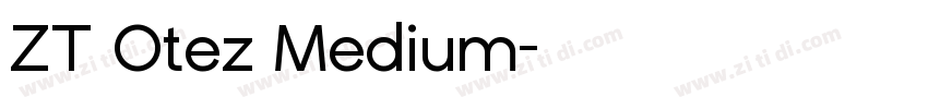 ZT Otez Medium字体转换